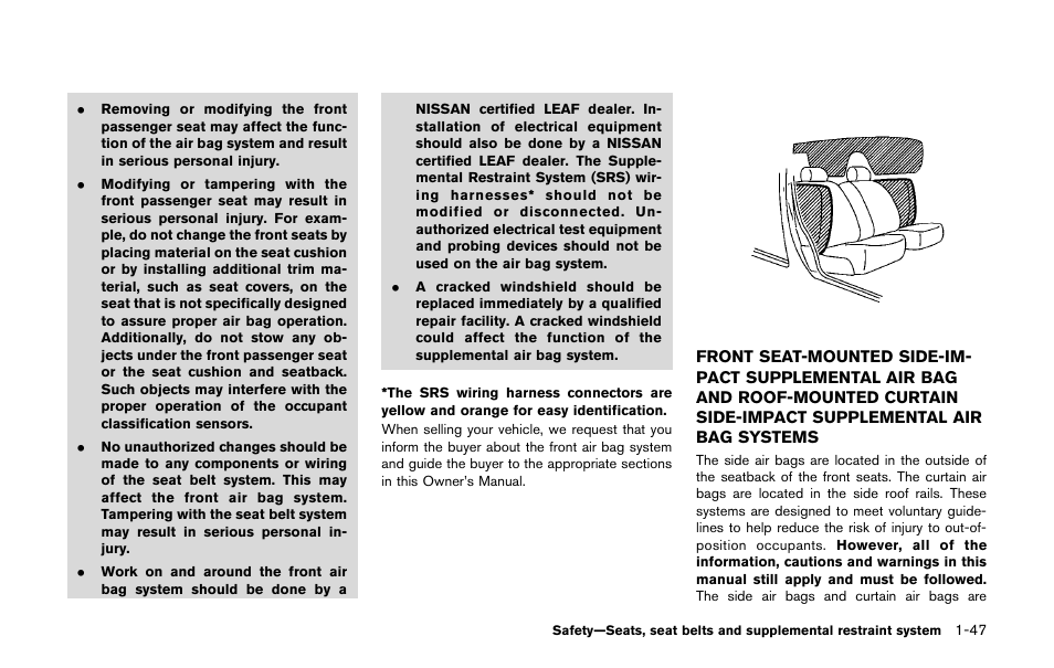 NISSAN 2011 LEAF - Owner's Manual User Manual | Page 132 / 354