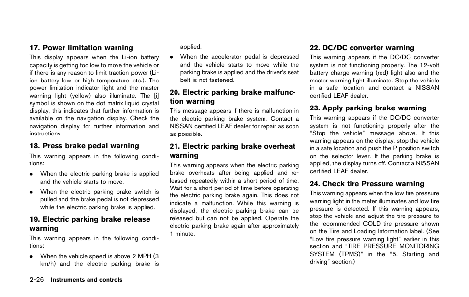 NISSAN 2011 LEAF - Owner's Manual User Manual | Page 163 / 354