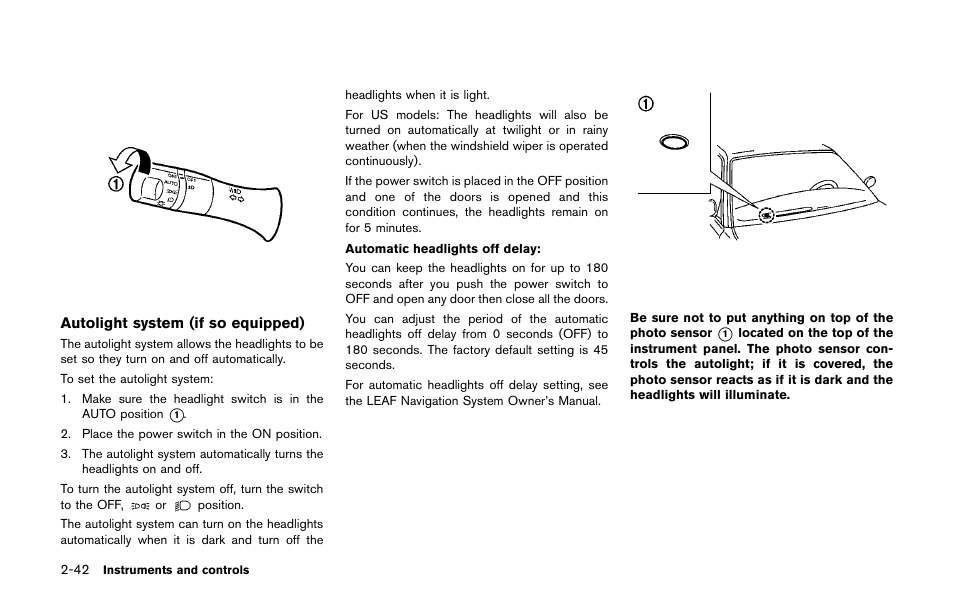 NISSAN 2011 LEAF - Owner's Manual User Manual | Page 179 / 354