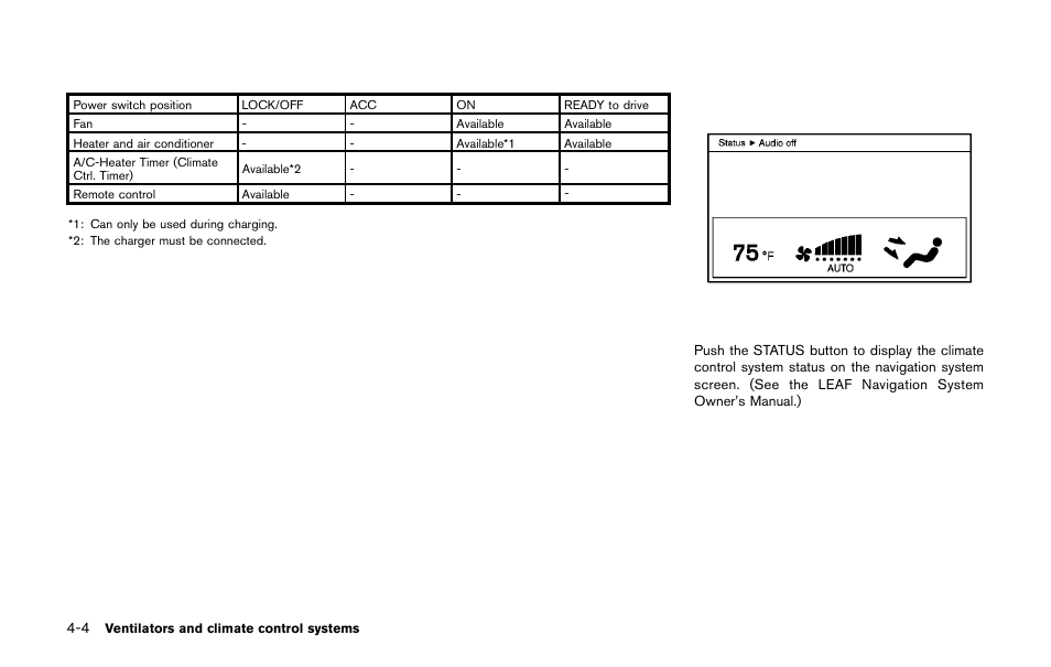 NISSAN 2011 LEAF - Owner's Manual User Manual | Page 225 / 354