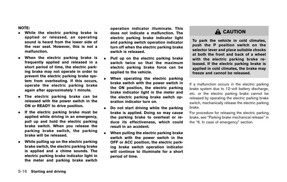 Caution | NISSAN 2011 LEAF - Owner's Manual User Manual | Page 251 / 354