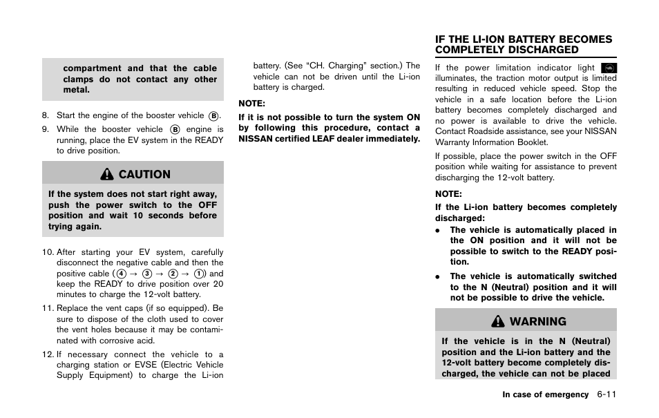 NISSAN 2011 LEAF - Owner's Manual User Manual | Page 274 / 354