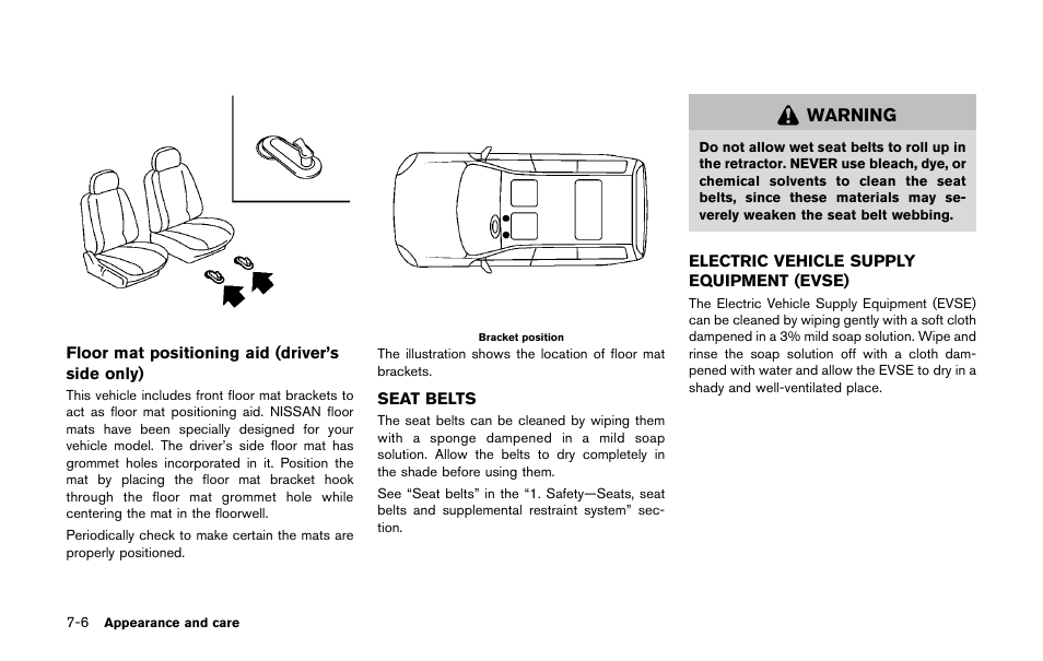 NISSAN 2011 LEAF - Owner's Manual User Manual | Page 287 / 354