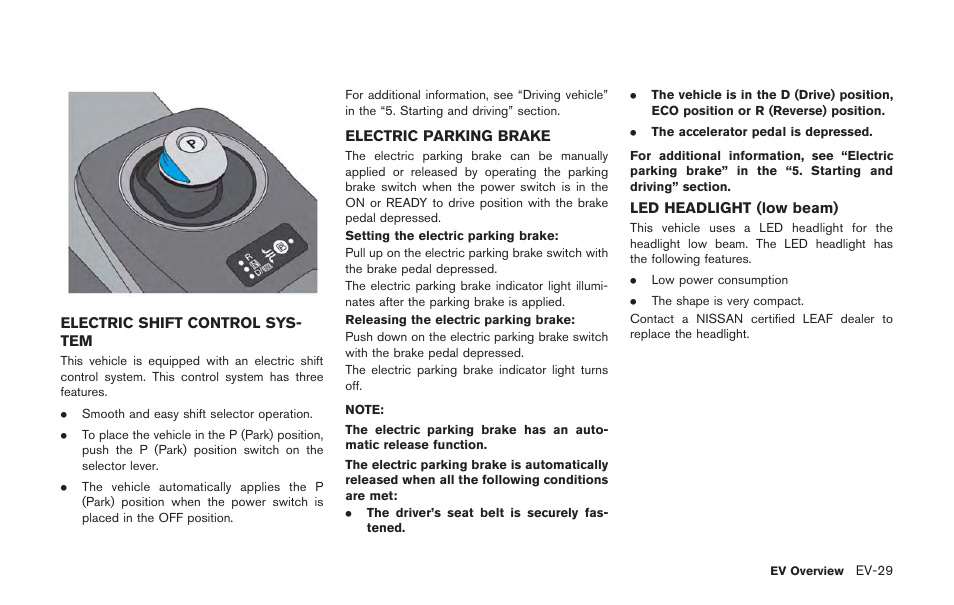 NISSAN 2011 LEAF - Owner's Manual User Manual | Page 52 / 354