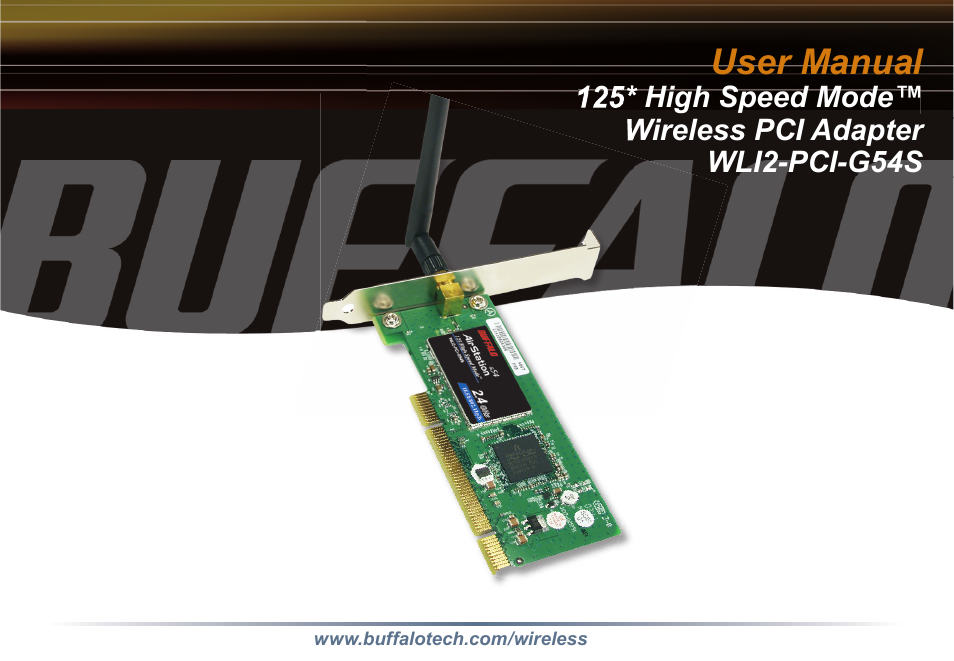 Buffalo Technology Buffalo AirStation WLI2-PCI-G54S User Manual | 40 pages