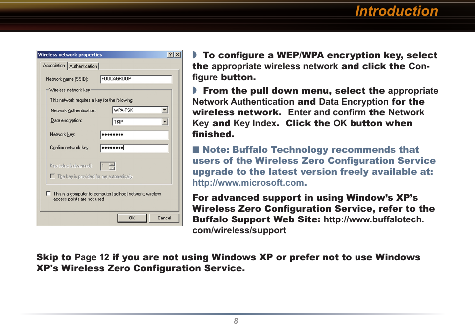 Introduction | Buffalo Technology Buffalo AirStation WLI2-PCI-G54S User Manual | Page 8 / 40