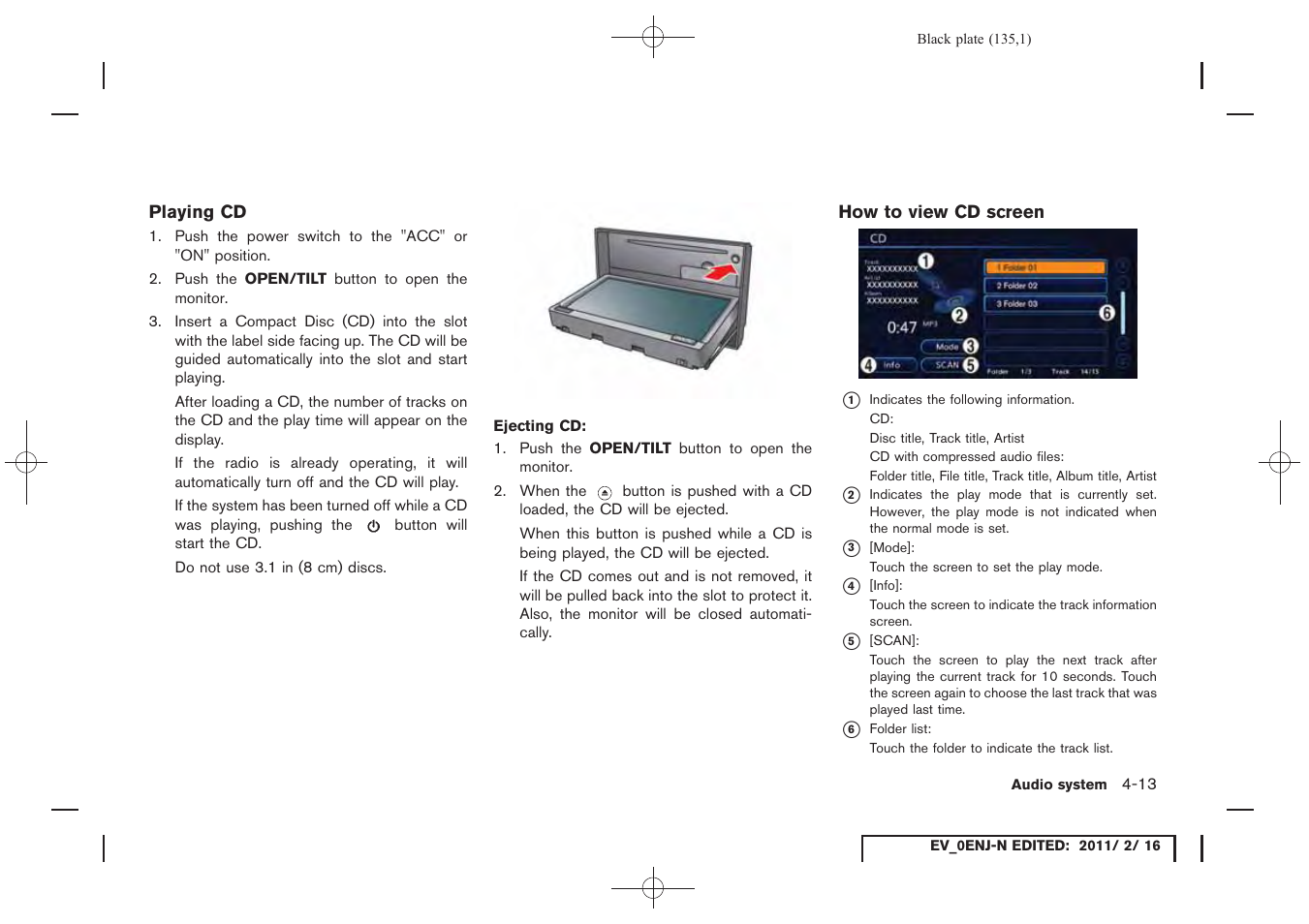 NISSAN 2011 LEAF - Navigation System Owner's Manual User Manual | Page 141 / 259