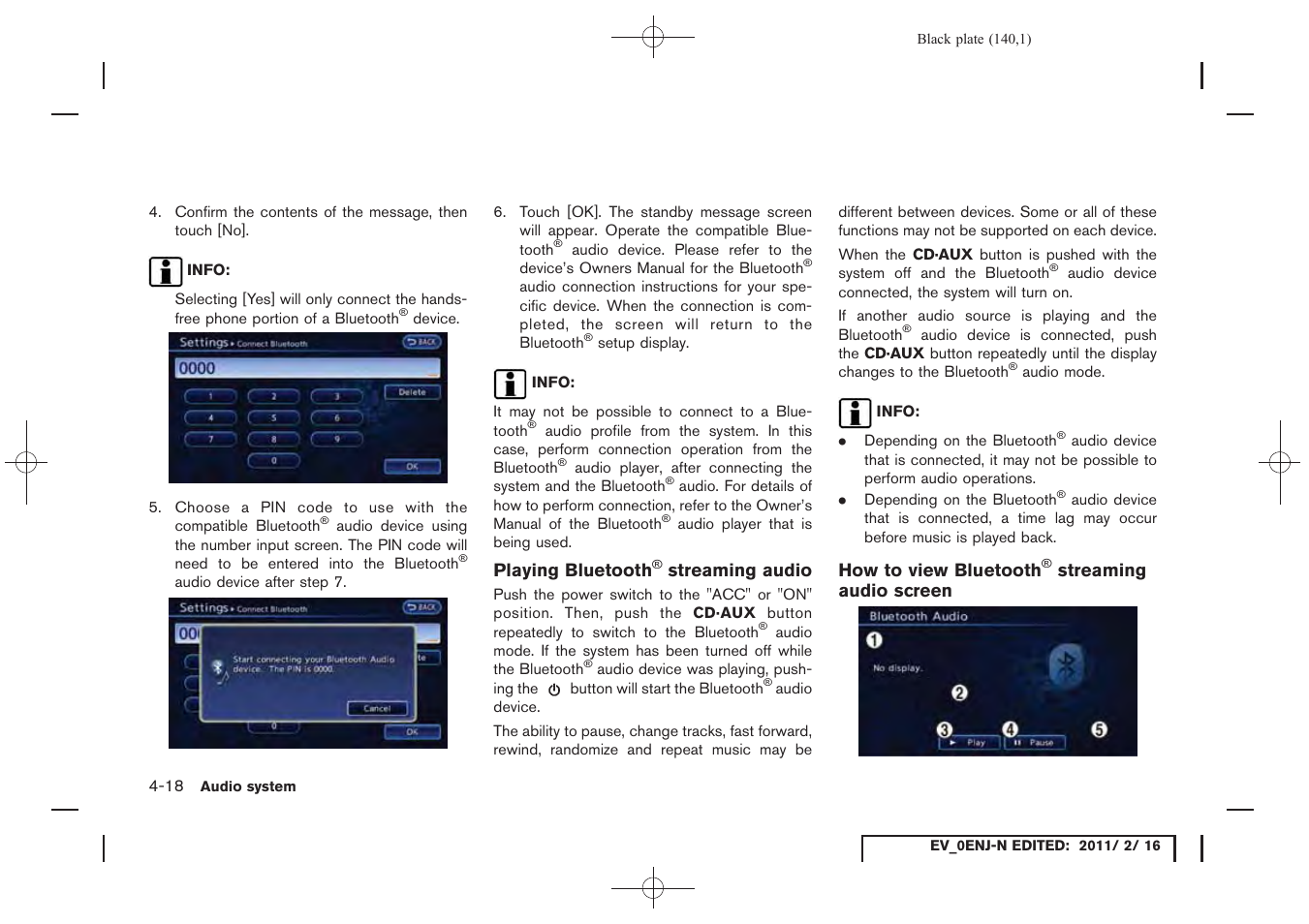 NISSAN 2011 LEAF - Navigation System Owner's Manual User Manual | Page 146 / 259