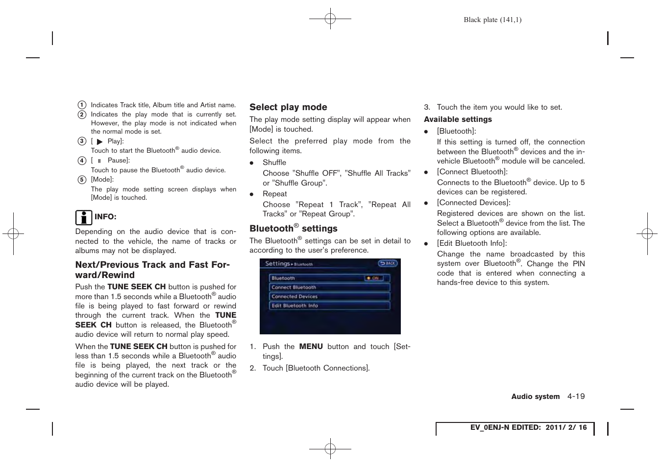 NISSAN 2011 LEAF - Navigation System Owner's Manual User Manual | Page 147 / 259