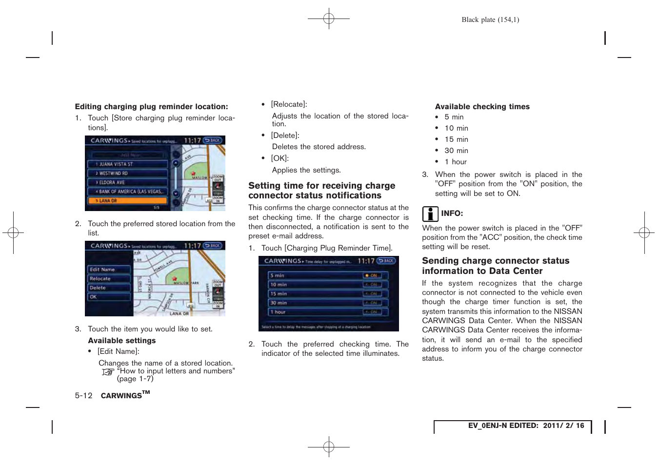 NISSAN 2011 LEAF - Navigation System Owner's Manual User Manual | Page 160 / 259