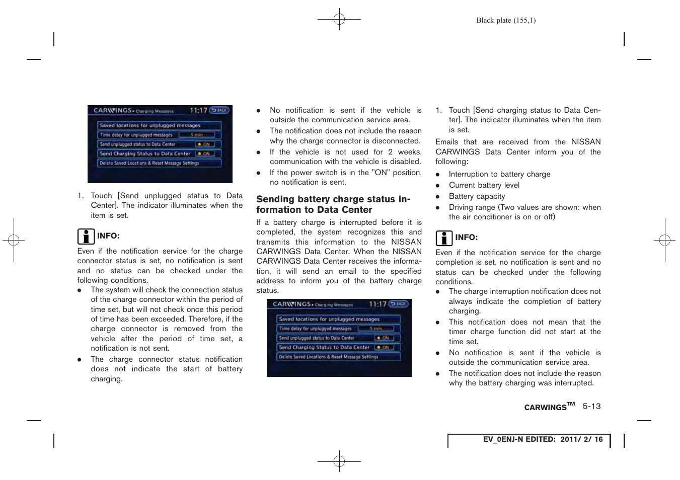 NISSAN 2011 LEAF - Navigation System Owner's Manual User Manual | Page 161 / 259