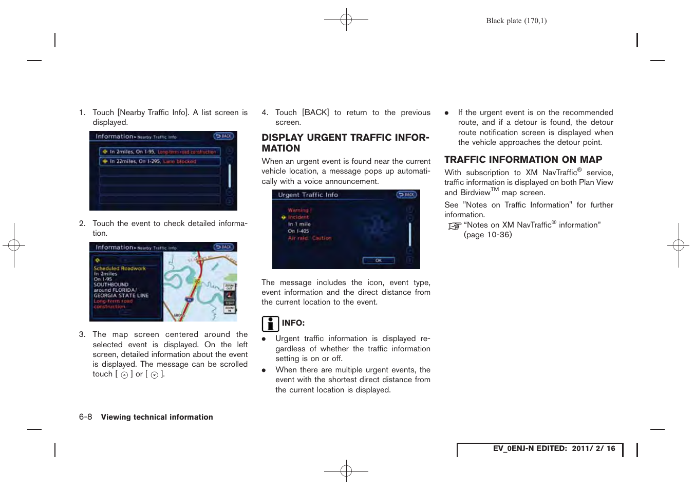 NISSAN 2011 LEAF - Navigation System Owner's Manual User Manual | Page 176 / 259