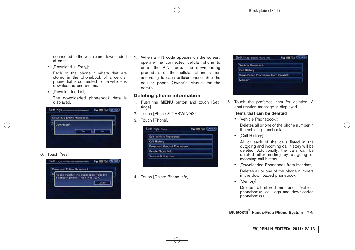 NISSAN 2011 LEAF - Navigation System Owner's Manual User Manual | Page 191 / 259