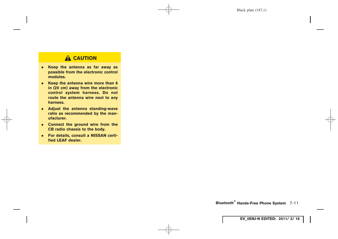 NISSAN 2011 LEAF - Navigation System Owner's Manual User Manual | Page 193 / 259