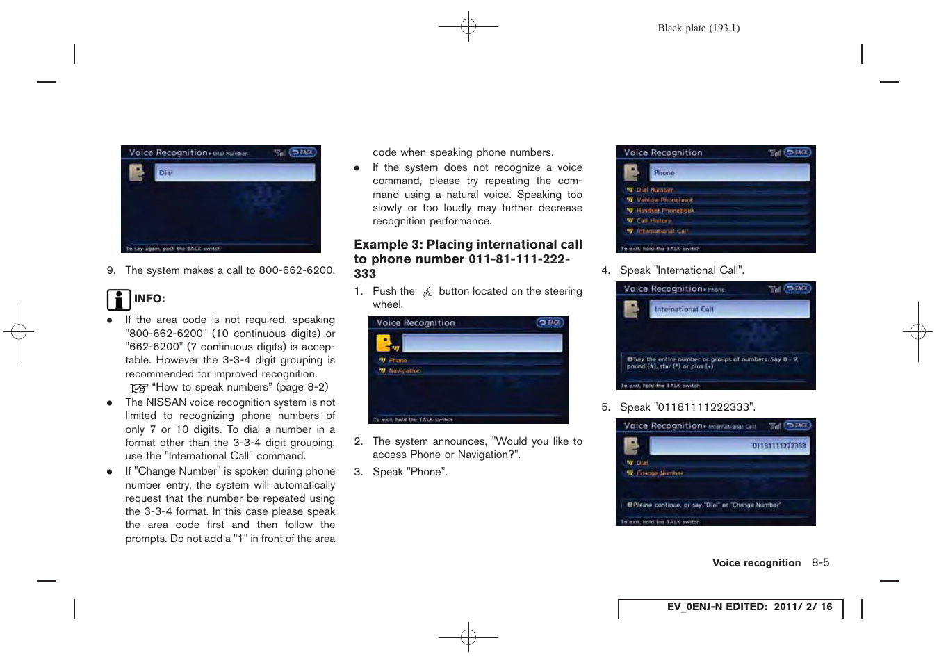 NISSAN 2011 LEAF - Navigation System Owner's Manual User Manual | Page 199 / 259