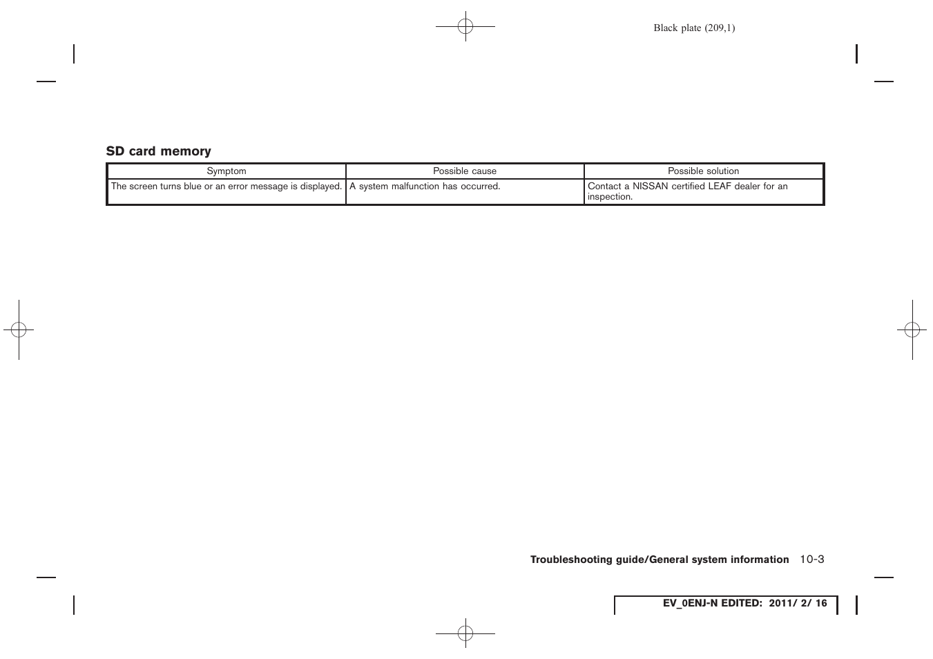 NISSAN 2011 LEAF - Navigation System Owner's Manual User Manual | Page 215 / 259