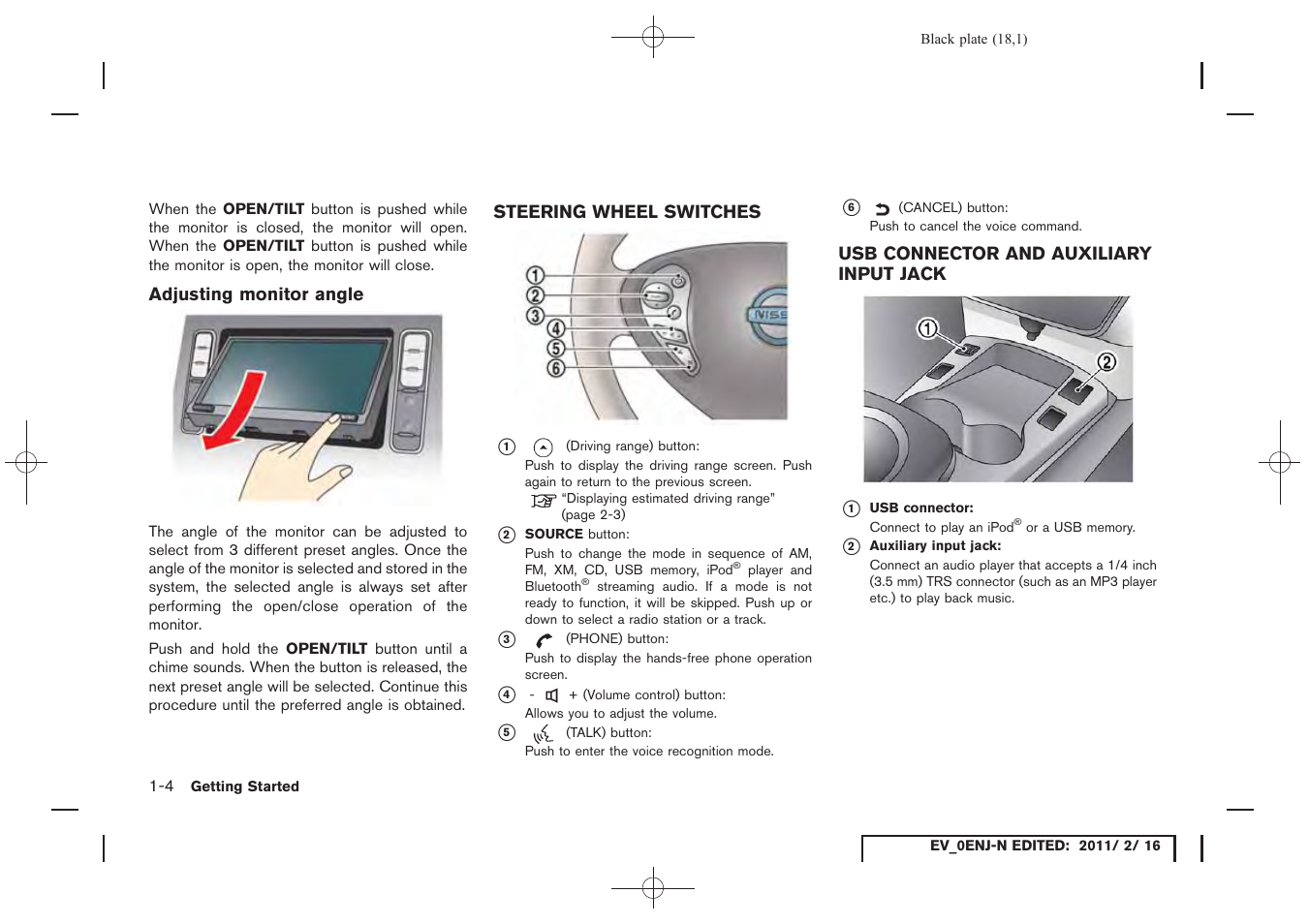 NISSAN 2011 LEAF - Navigation System Owner's Manual User Manual | Page 24 / 259