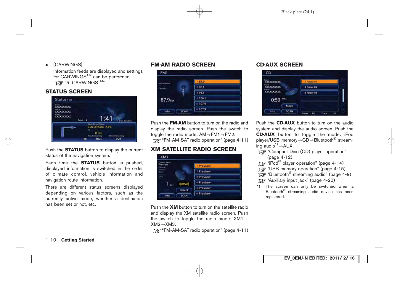 NISSAN 2011 LEAF - Navigation System Owner's Manual User Manual | Page 30 / 259