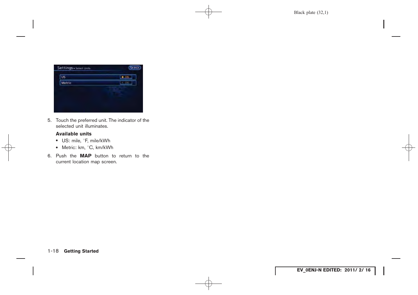 NISSAN 2011 LEAF - Navigation System Owner's Manual User Manual | Page 38 / 259