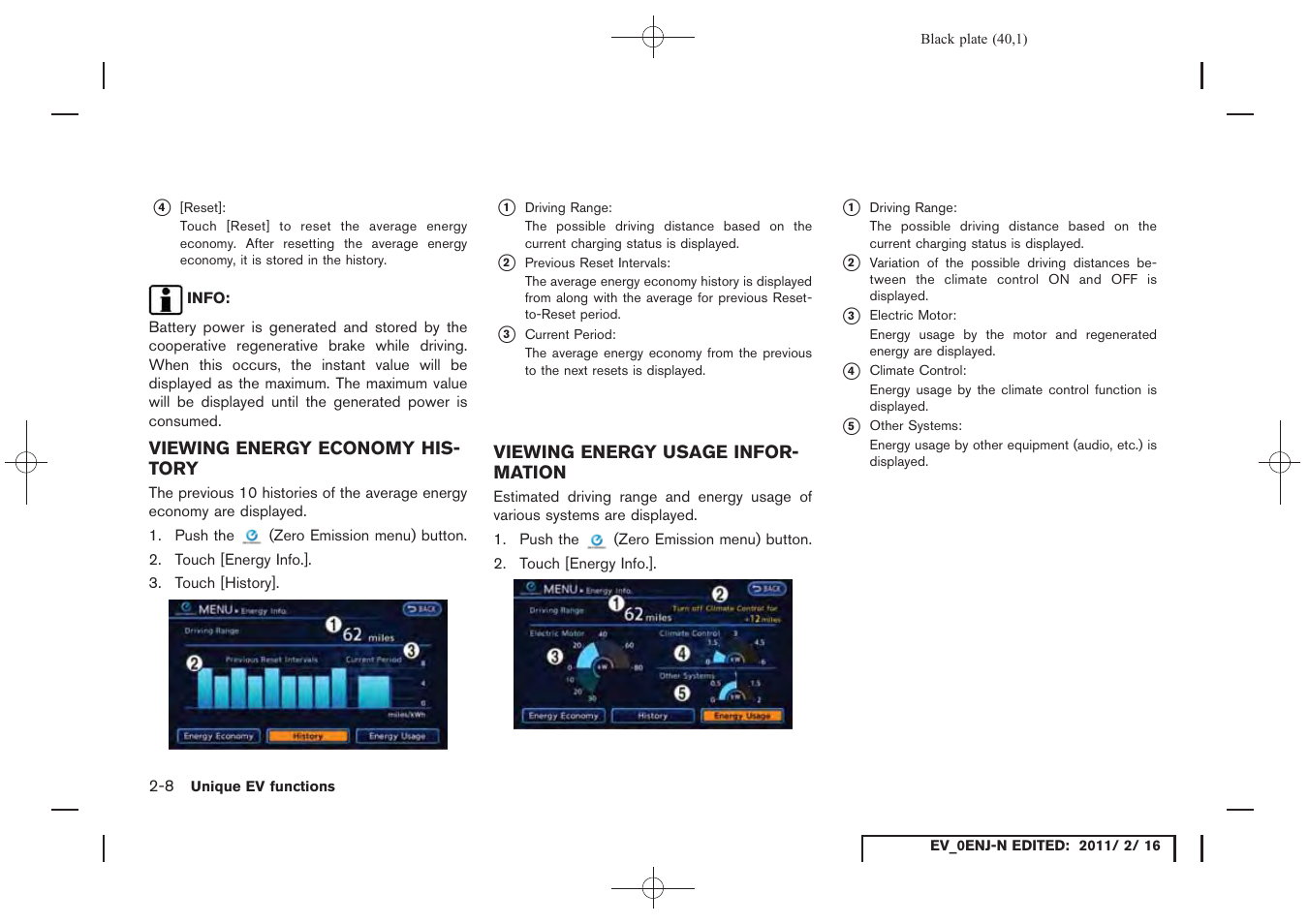 NISSAN 2011 LEAF - Navigation System Owner's Manual User Manual | Page 46 / 259