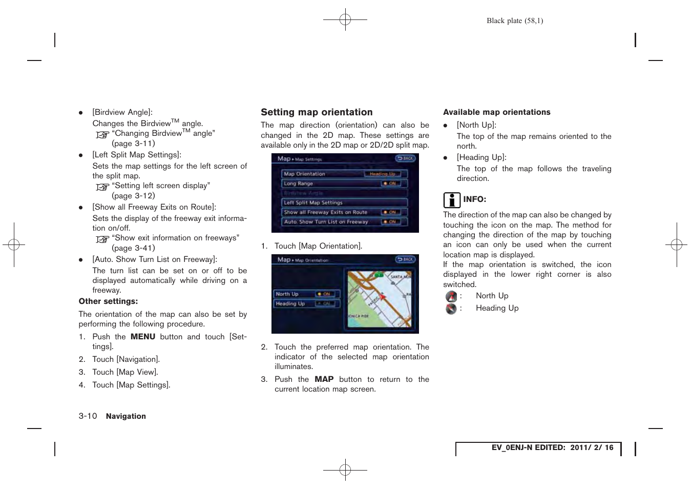 NISSAN 2011 LEAF - Navigation System Owner's Manual User Manual | Page 64 / 259