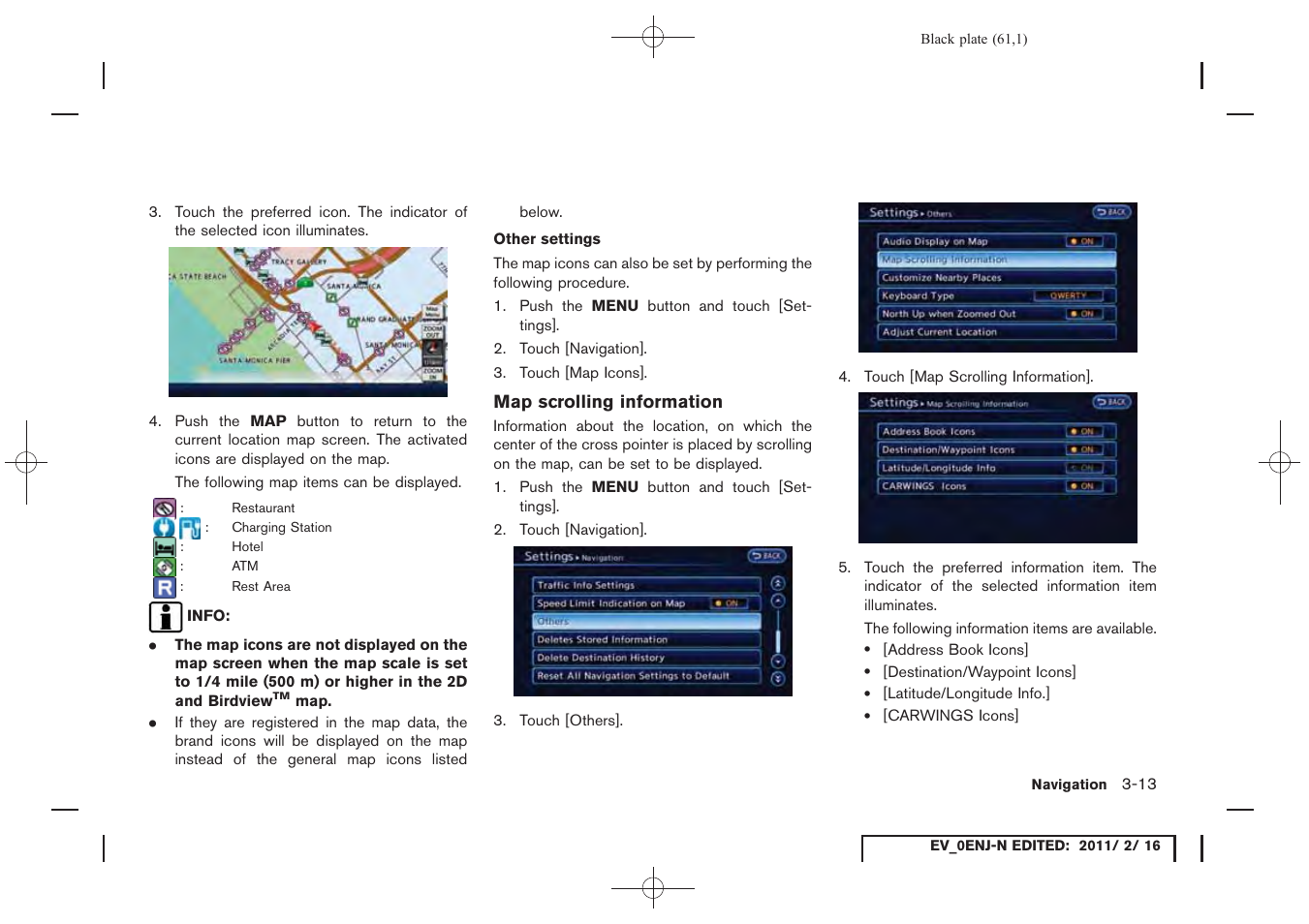 NISSAN 2011 LEAF - Navigation System Owner's Manual User Manual | Page 67 / 259
