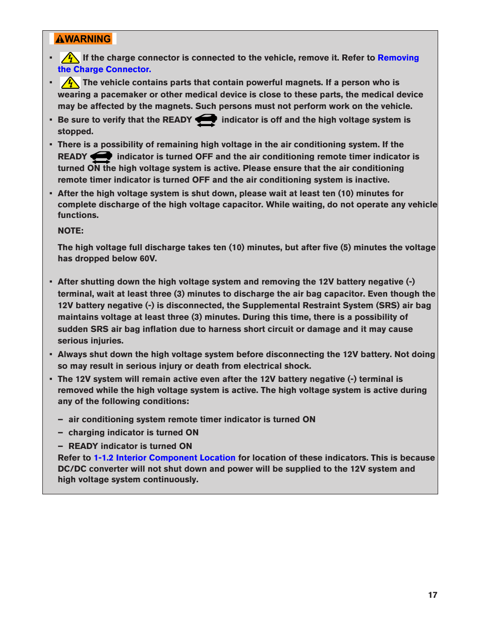 NISSAN 2011 LEAF - First Responder's Guide User Manual | Page 17 / 37
