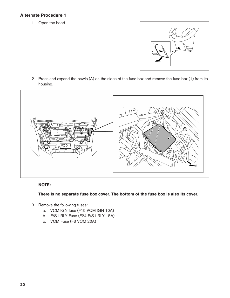 Alternate procedure 1 | NISSAN 2011 LEAF - First Responder's Guide User Manual | Page 20 / 37