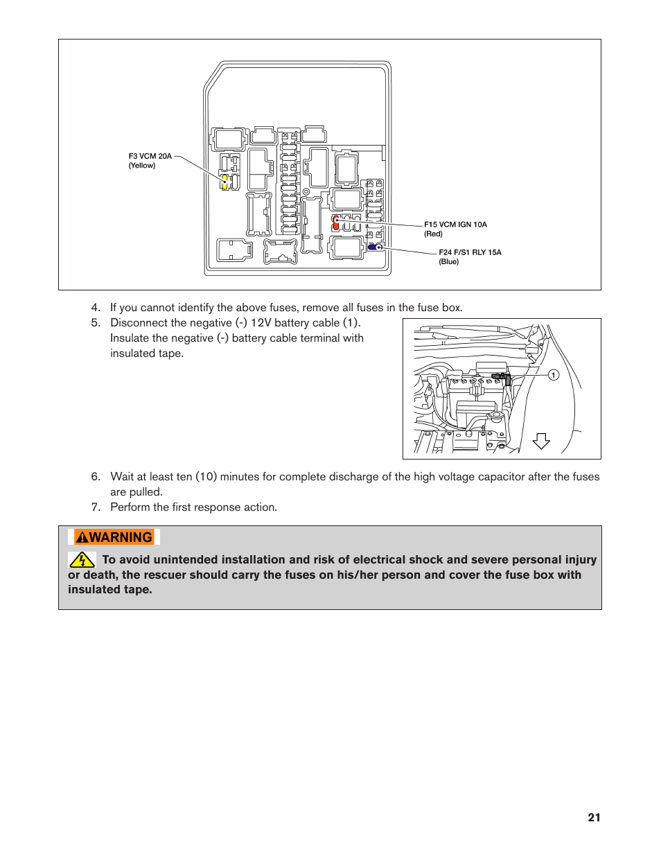 NISSAN 2011 LEAF - First Responder's Guide User Manual | Page 21 / 37
