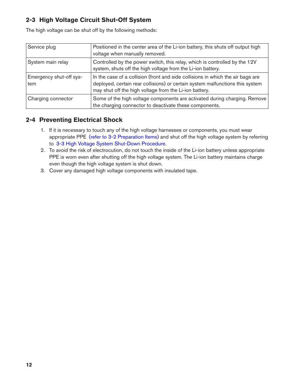 3 high voltage circuit shut-off system, 4 preventing electrical shock | NISSAN 2011 LEAF - Dismantling Guide User Manual | Page 12 / 42