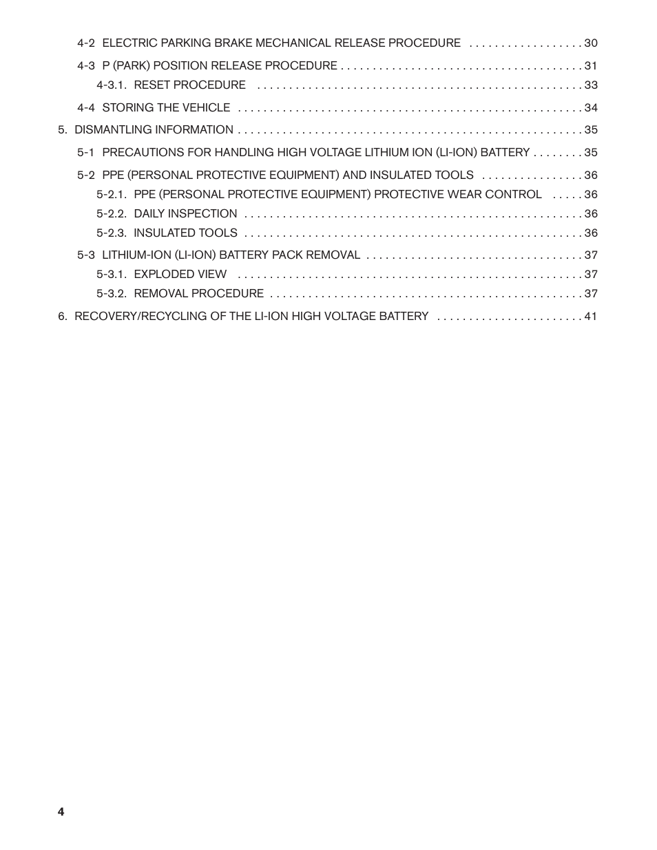NISSAN 2011 LEAF - Dismantling Guide User Manual | Page 4 / 42