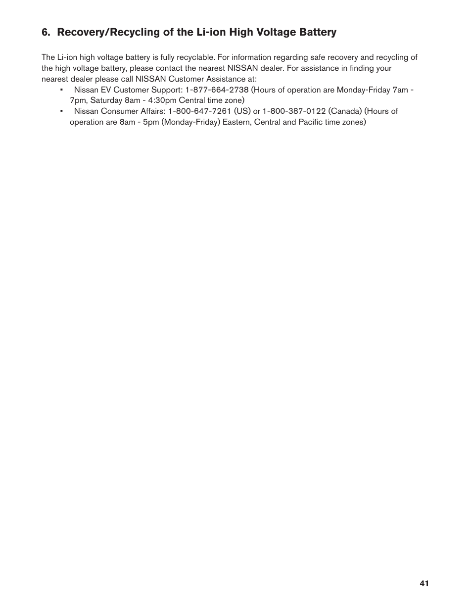 NISSAN 2011 LEAF - Dismantling Guide User Manual | Page 41 / 42