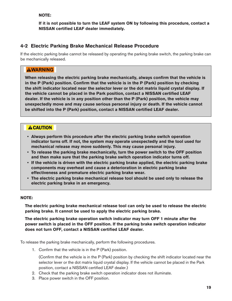 NISSAN 2011 LEAF - Roadside Assistance Guide User Manual | Page 19 / 38