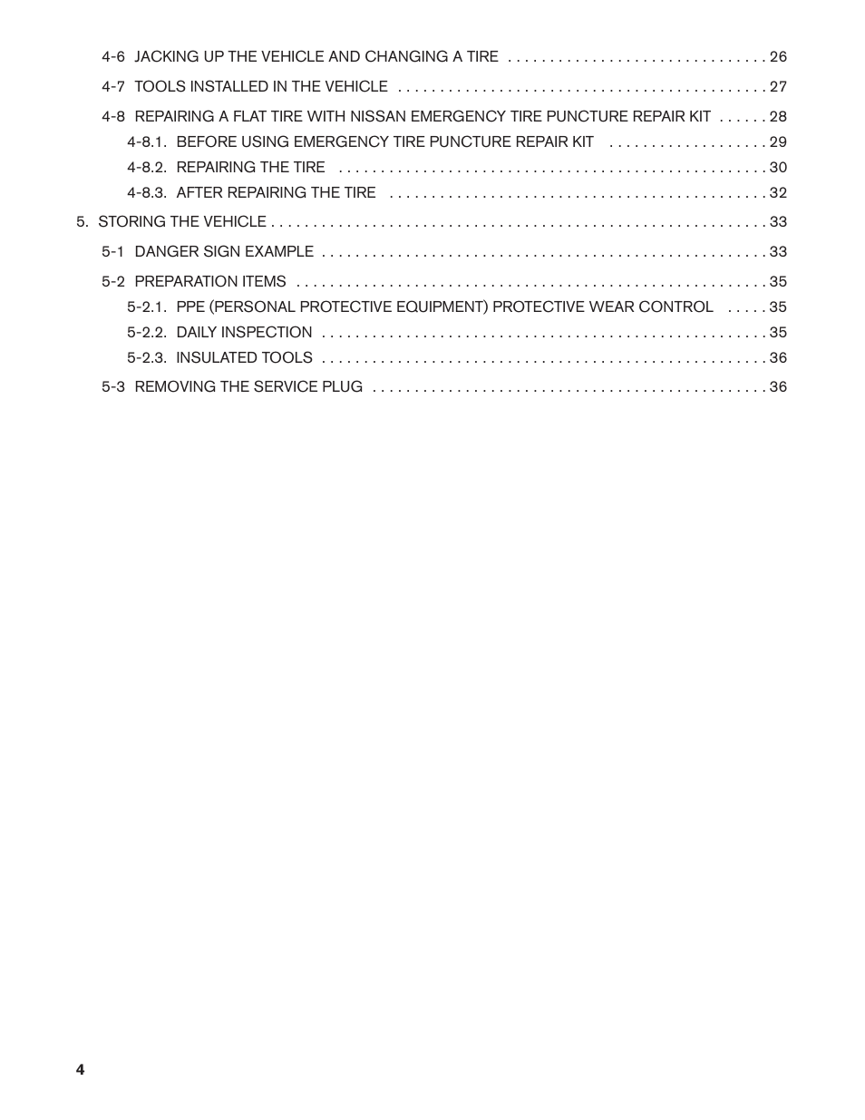 NISSAN 2011 LEAF - Roadside Assistance Guide User Manual | Page 4 / 38