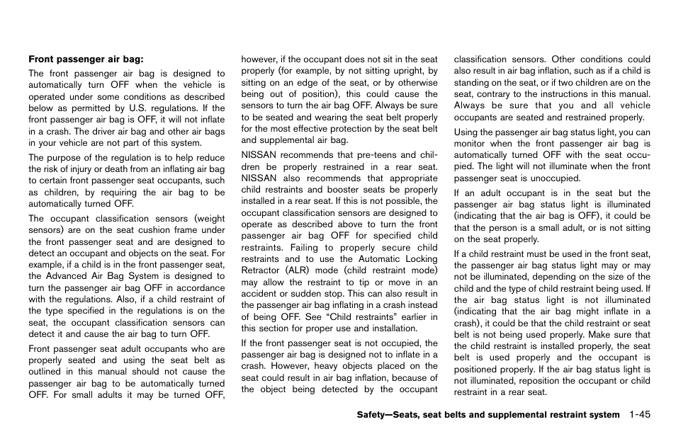 NISSAN 2012 LEAF - Owner's Manual User Manual | Page 130 / 354
