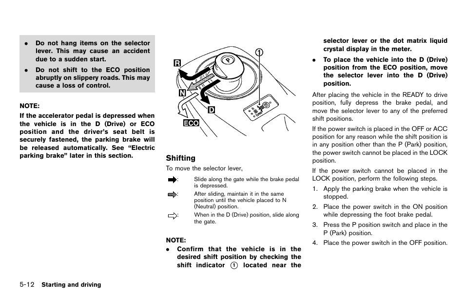 NISSAN 2012 LEAF - Owner's Manual User Manual | Page 247 / 354