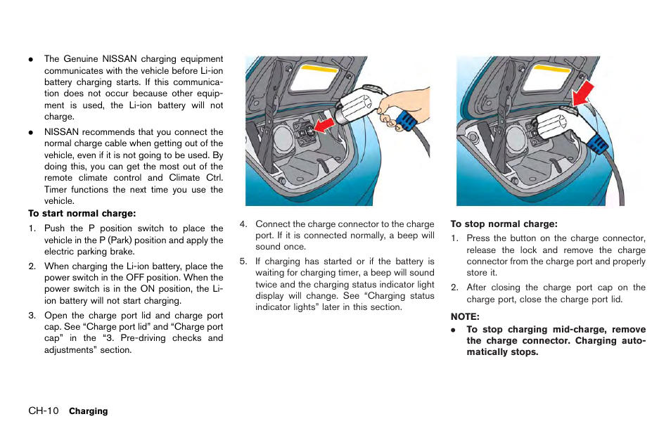NISSAN 2012 LEAF - Owner's Manual User Manual | Page 63 / 354