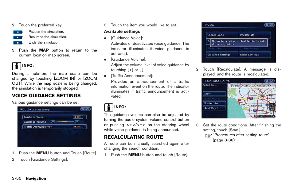 NISSAN 2012 LEAF - Navigation System Owner's Manual User Manual | Page 106 / 259