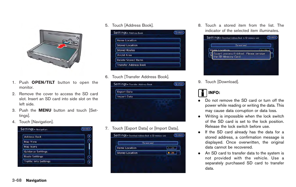 NISSAN 2012 LEAF - Navigation System Owner's Manual User Manual | Page 124 / 259