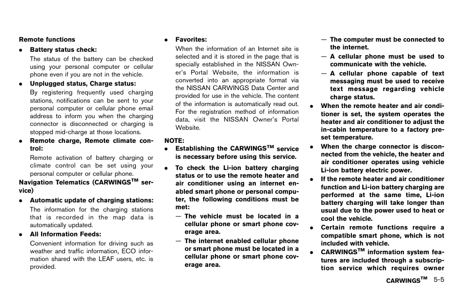NISSAN 2012 LEAF - Navigation System Owner's Manual User Manual | Page 155 / 259