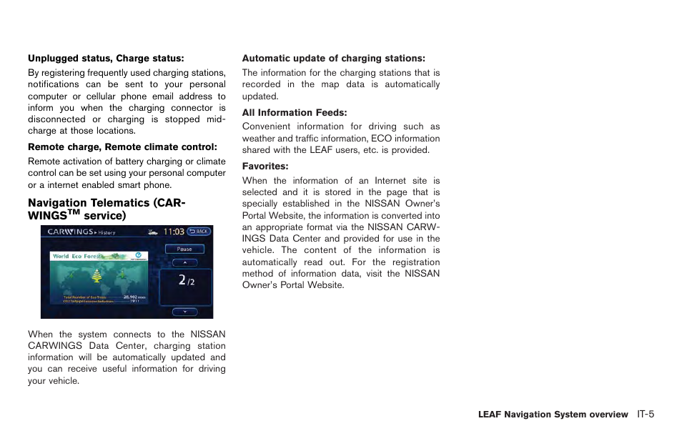 NISSAN 2012 LEAF - Navigation System Owner's Manual User Manual | Page 19 / 259