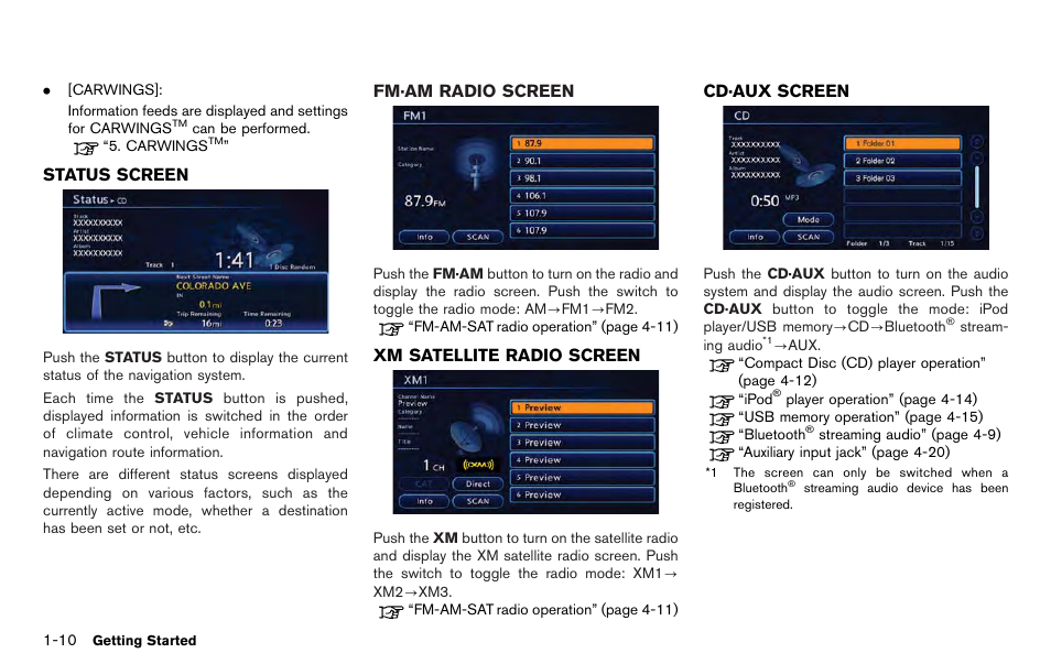 NISSAN 2012 LEAF - Navigation System Owner's Manual User Manual | Page 30 / 259