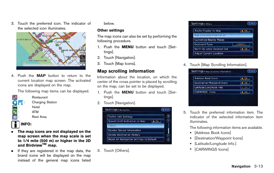 NISSAN 2012 LEAF - Navigation System Owner's Manual User Manual | Page 69 / 259