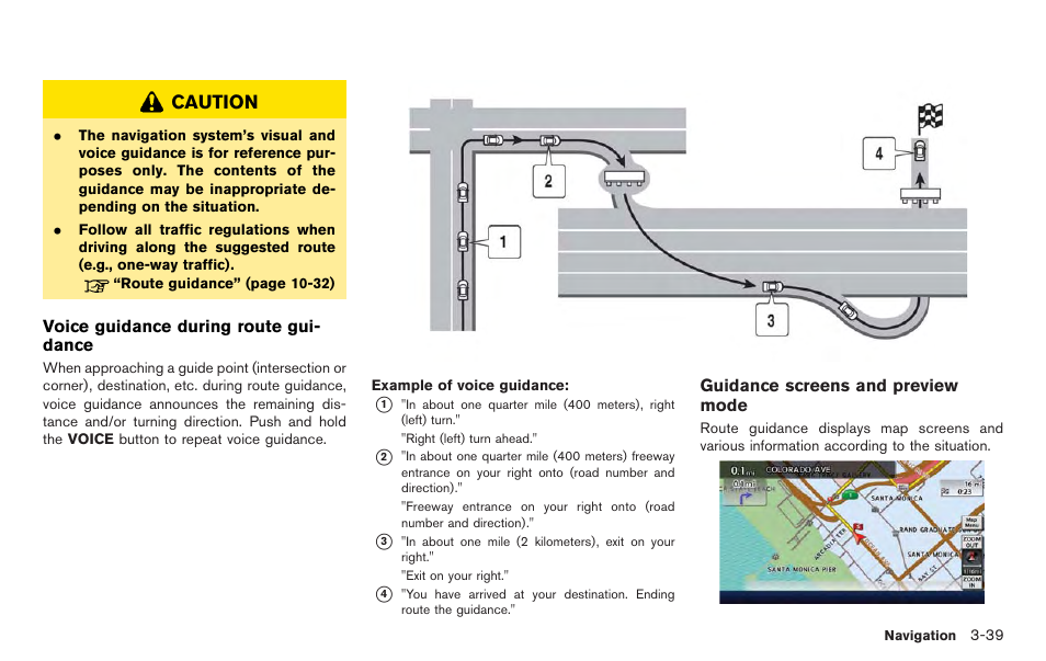 Caution | NISSAN 2012 LEAF - Navigation System Owner's Manual User Manual | Page 95 / 259