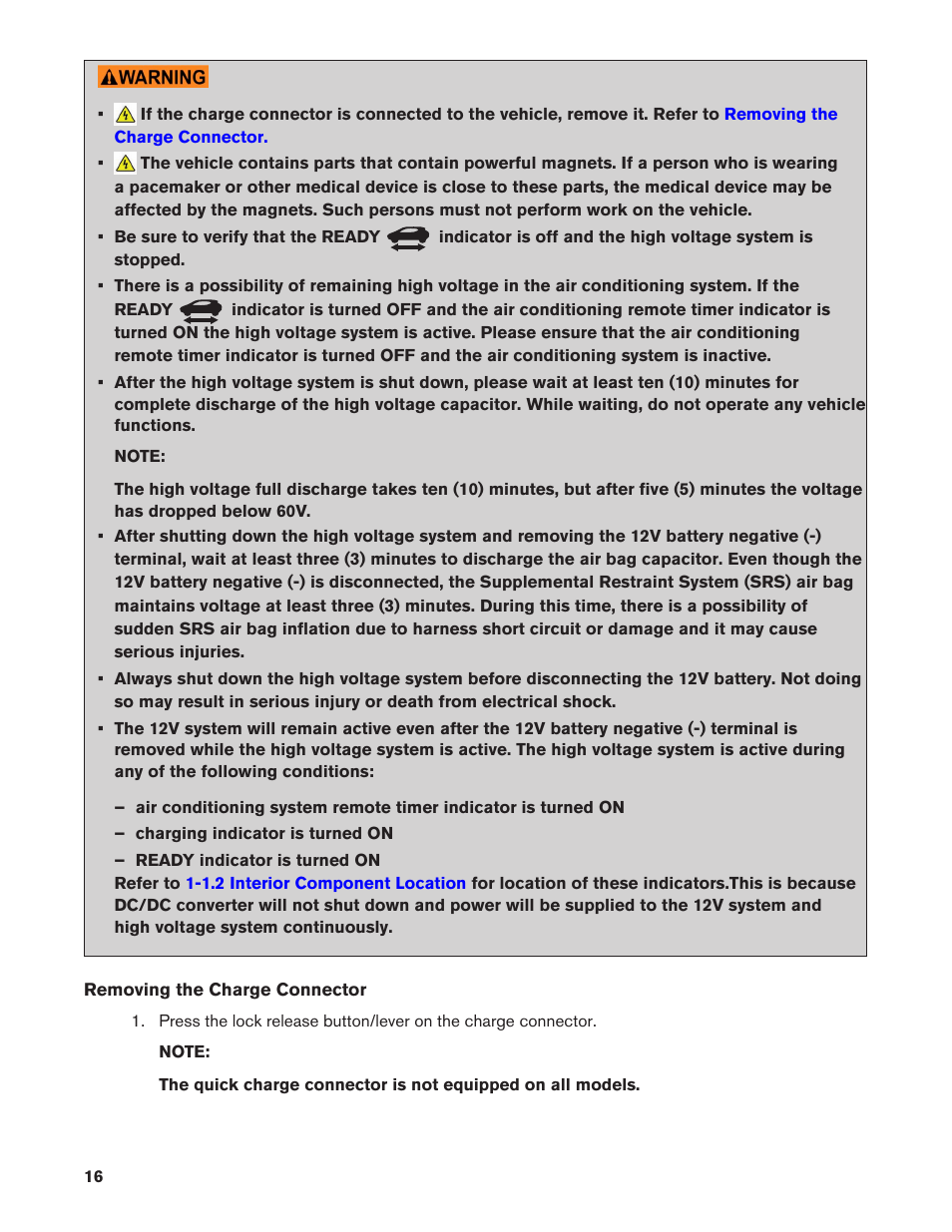 NISSAN 2012 LEAF - First Responder's Guide User Manual | Page 16 / 35