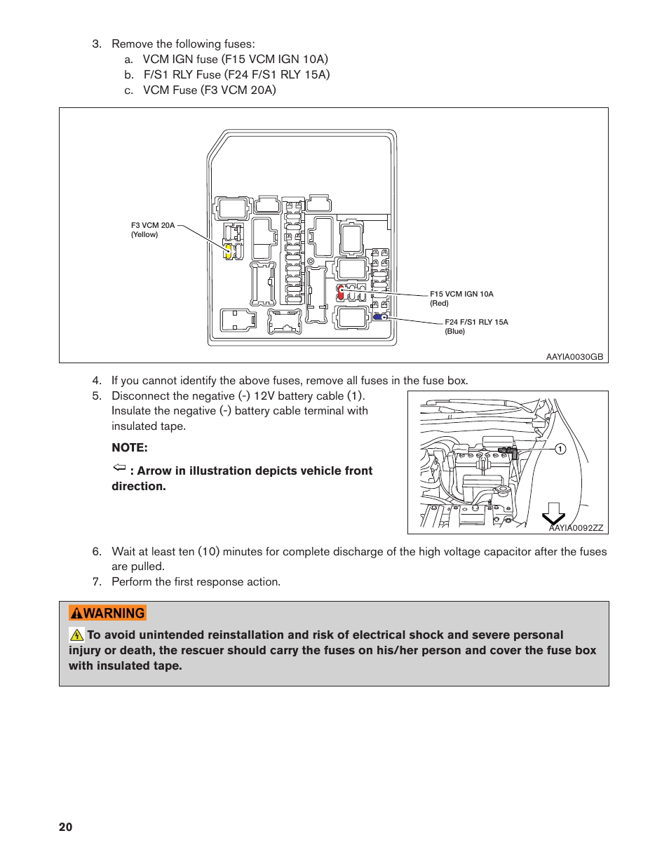 NISSAN 2012 LEAF - First Responder's Guide User Manual | Page 20 / 35