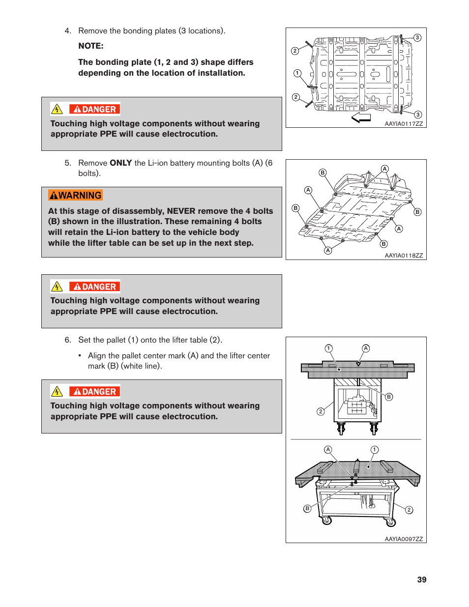 NISSAN 2012 LEAF - Dismantling Guide User Manual | Page 39 / 42