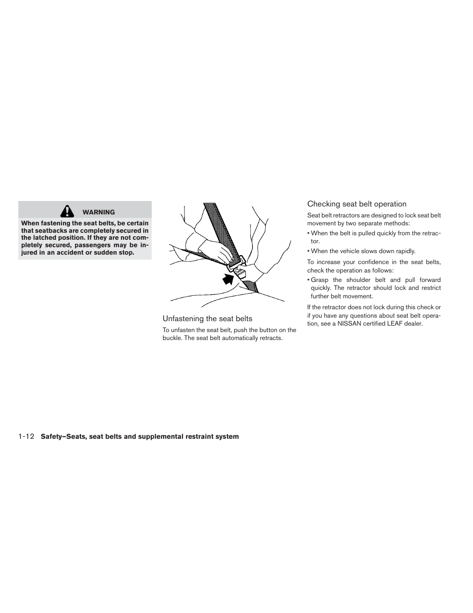 NISSAN 2013 LEAF - Owner's Manual User Manual | Page 101 / 402