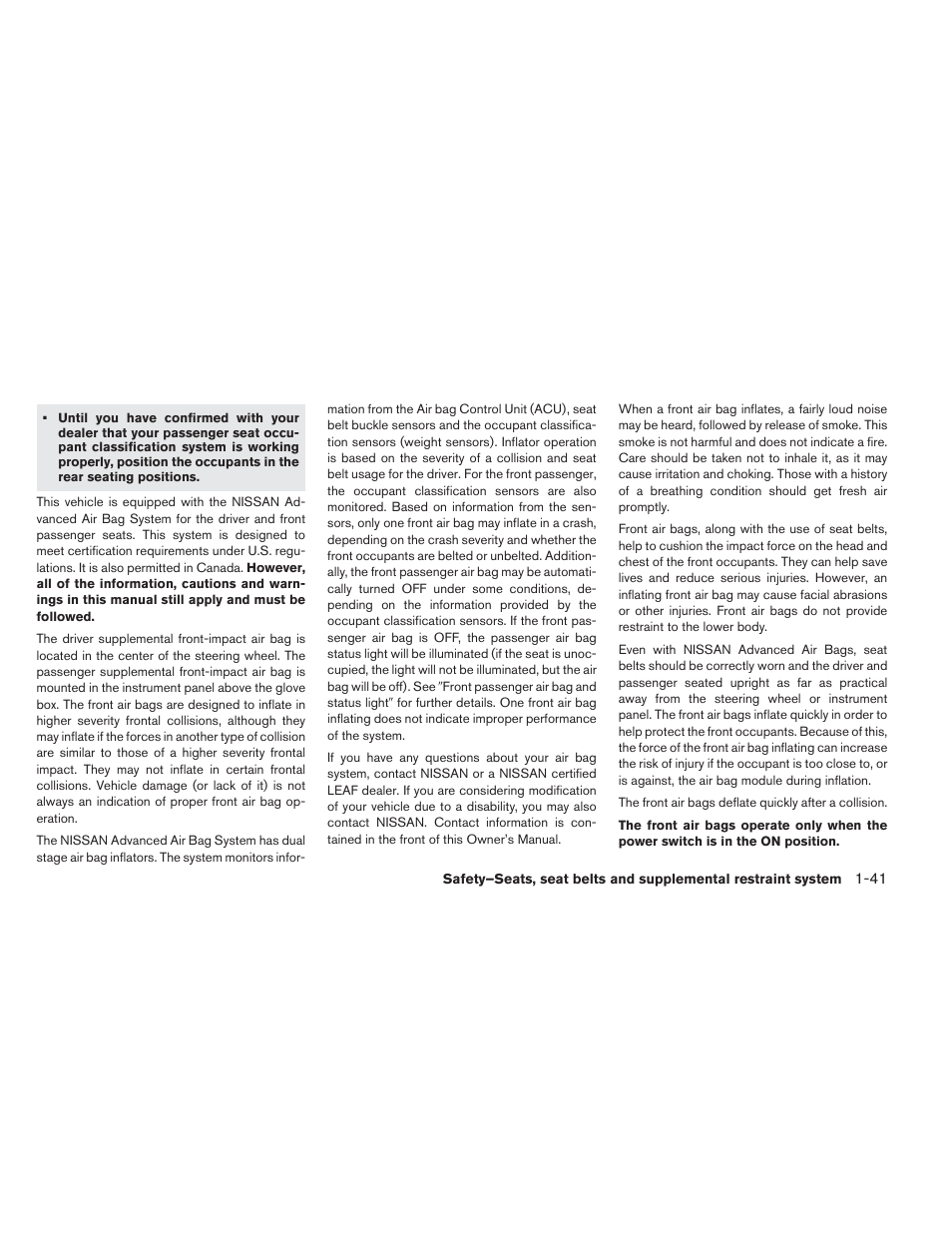 NISSAN 2013 LEAF - Owner's Manual User Manual | Page 130 / 402