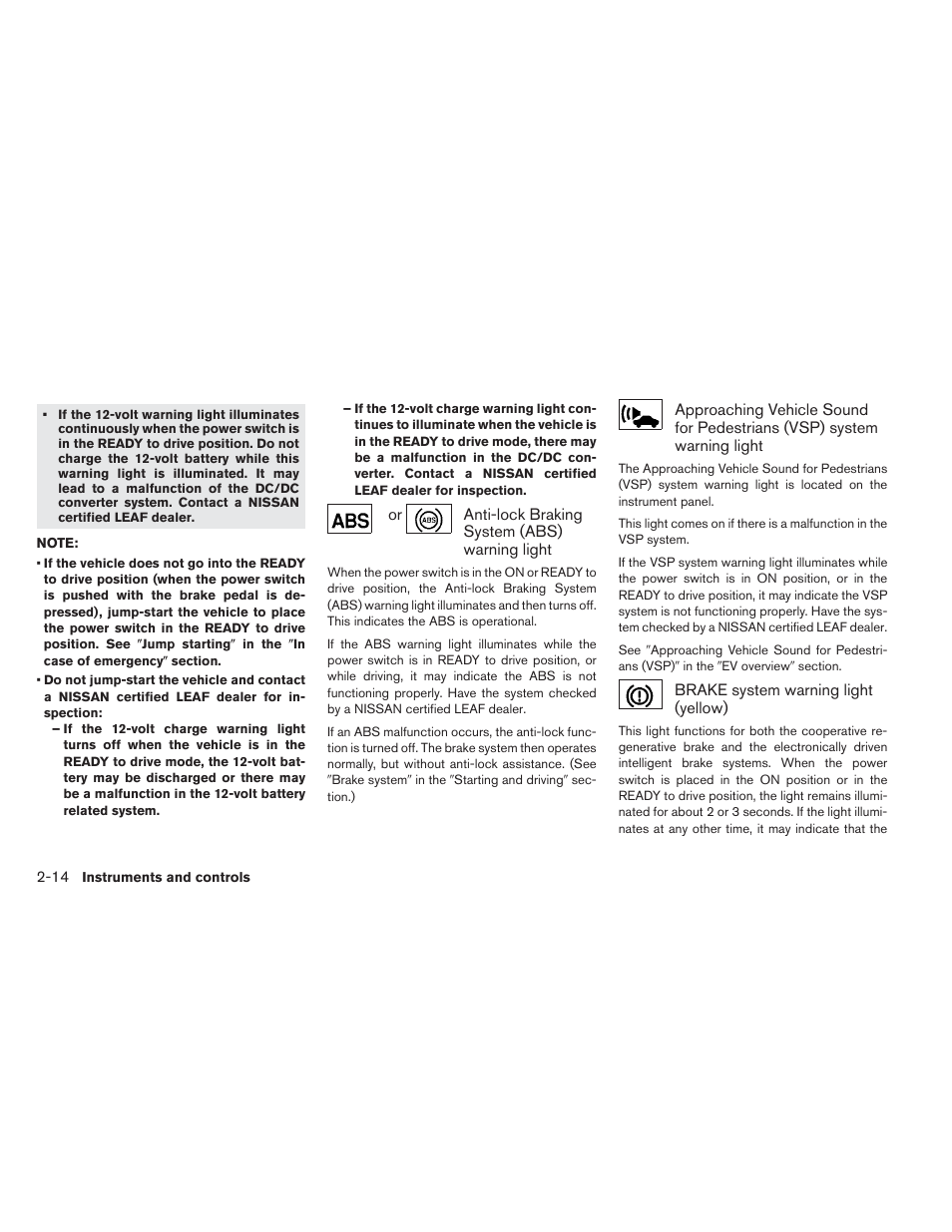 NISSAN 2013 LEAF - Owner's Manual User Manual | Page 153 / 402